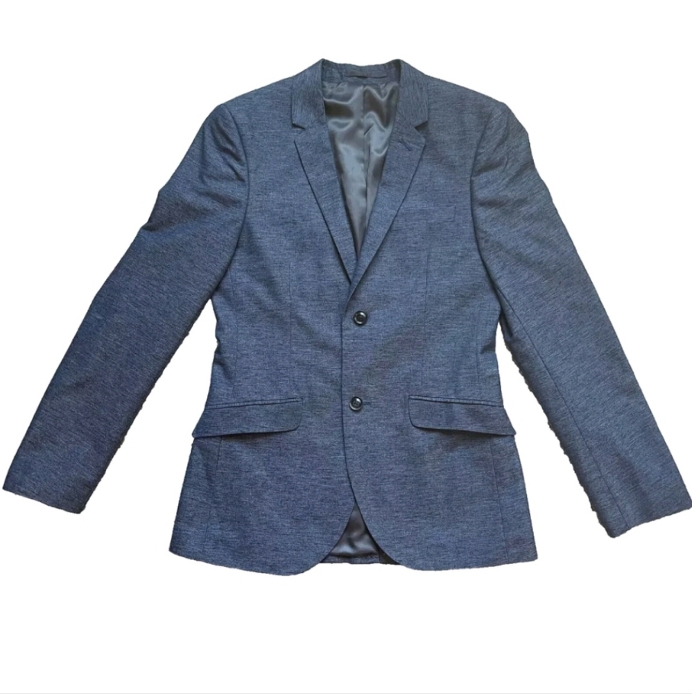 Topman‎ Baxter Blazer, Jacket, Sportcoat, Steel Blue 38 Regular